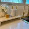 Inspire Me! Home Decor Gold Marble Soap Dispenser