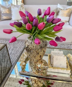 Inspire Me! Home Decor Gold Petal Textured Ginger Jars (3 Sizes)