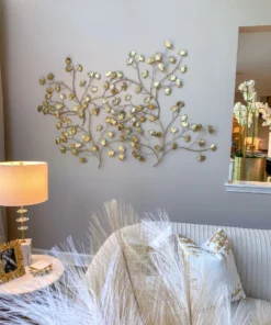 Inspire Me! Home Decor WALL ART & MIRRORS Gold Leaf Branch Wall Decor