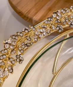 Inspire Me! Home Decor Jeweled Edge Bowl With Glass Insert (2 Colors)