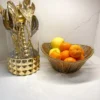 Inspire Me! Home Decor Gold Wire Metal Bowl