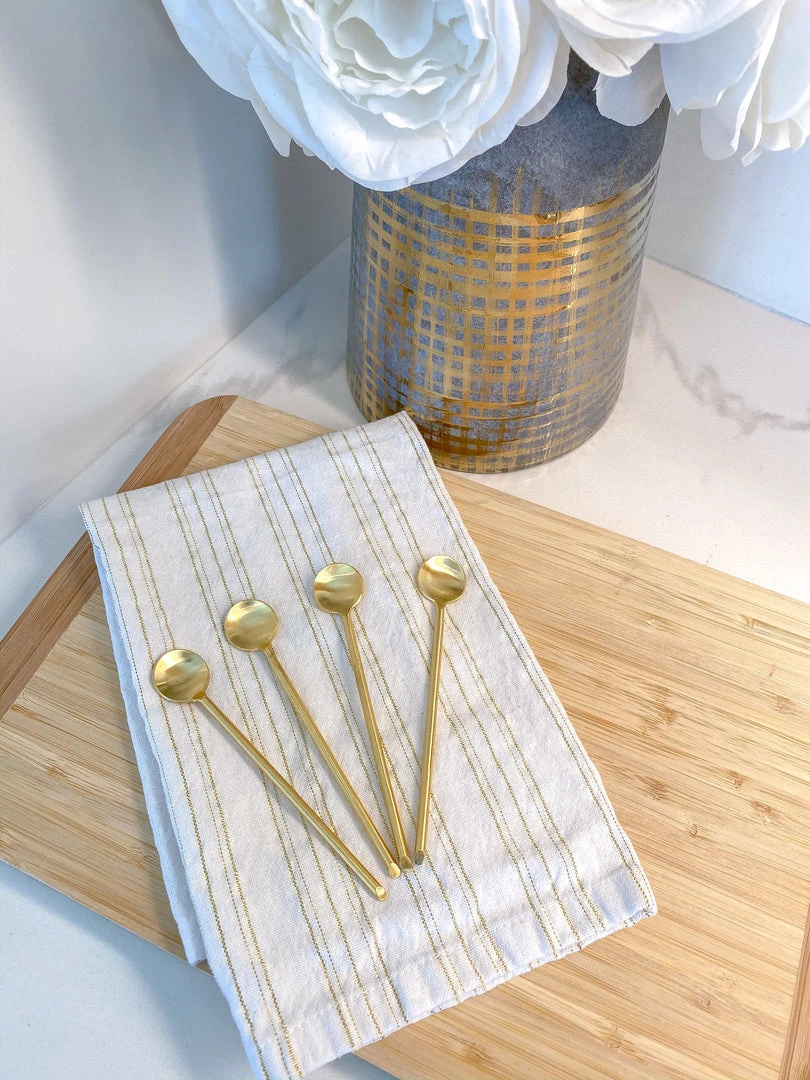 Inspire Me! Home Decor Gold Spice Spoons, Set Of 4