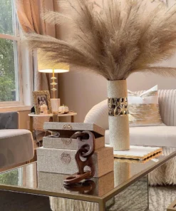 Inspire Me! Home Decor Light Feathered Pampa Grass Stem (4 Colors) Floral Stems