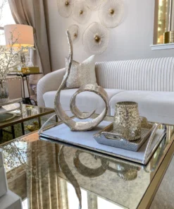 Inspire Me! Home Decor Large Metal Swirl Sculpture (2 Colors)