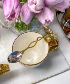 Inspire Me! Home Decor Floral Twist Tea Spoon (Set Of 4)