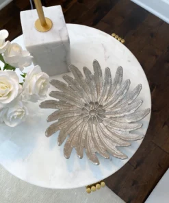 Inspire Me! Home Decor Silver Feather Bowl