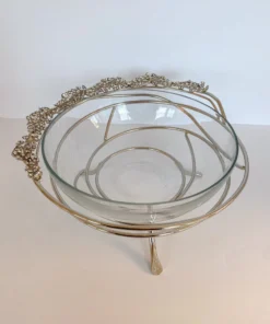 Inspire Me! Home Decor Jeweled Edge Bowl With Glass Insert (2 Colors)