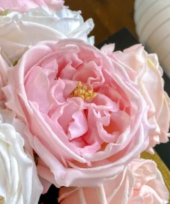 Inspire Me! Home Decor Real Touch Austin Rose (4 Colors) Floral Stems