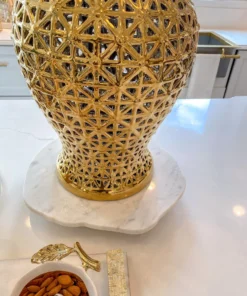 Inspire Me! Home Decor KITCHEN Organic Shape Marble Lazy Susan