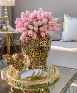 Inspire Me! Home Decor Soft Pink Tulip Bundle