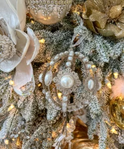 Inspire Me! Home Decor Gold Large Metallic Pearl Ornament/ Orb