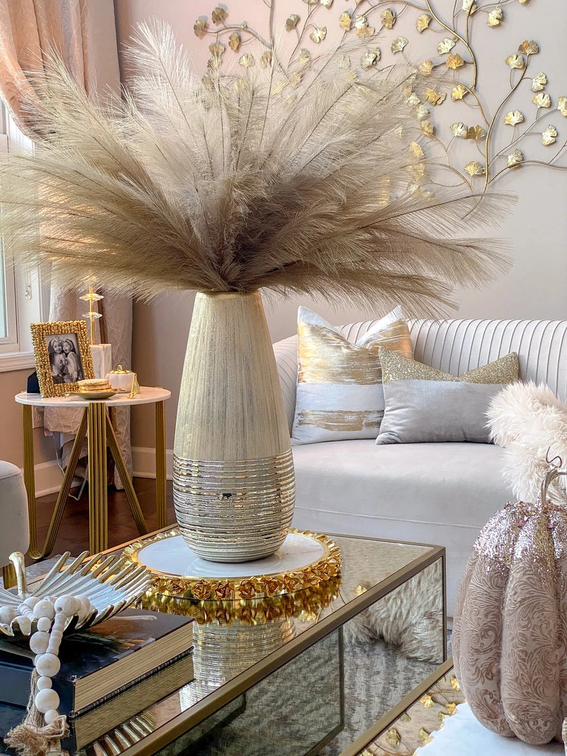 Inspire Me! Home Decor Champagne Two-Textured Vase