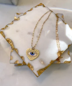 Inspire Me! Home Decor Evil Eye Necklace