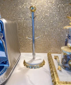 Inspire Me! Home Decor Coffee Mug Holder With Marble Base Gold