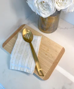 Inspire Me! Home Decor Matte Gold Slotted Serving Spoon