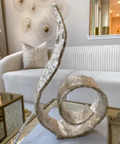 Inspire Me! Home Decor Large Metal Swirl Sculpture (2 Colors)