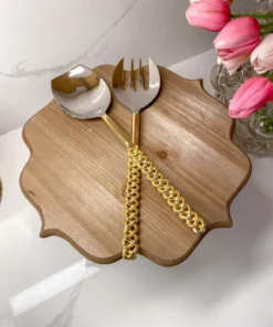 Inspire Me! Home Decor Gold Chain Salad Servers