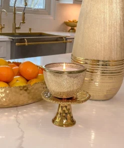 Inspire Me! Home Decor Textured Round Candle (2 Colors)