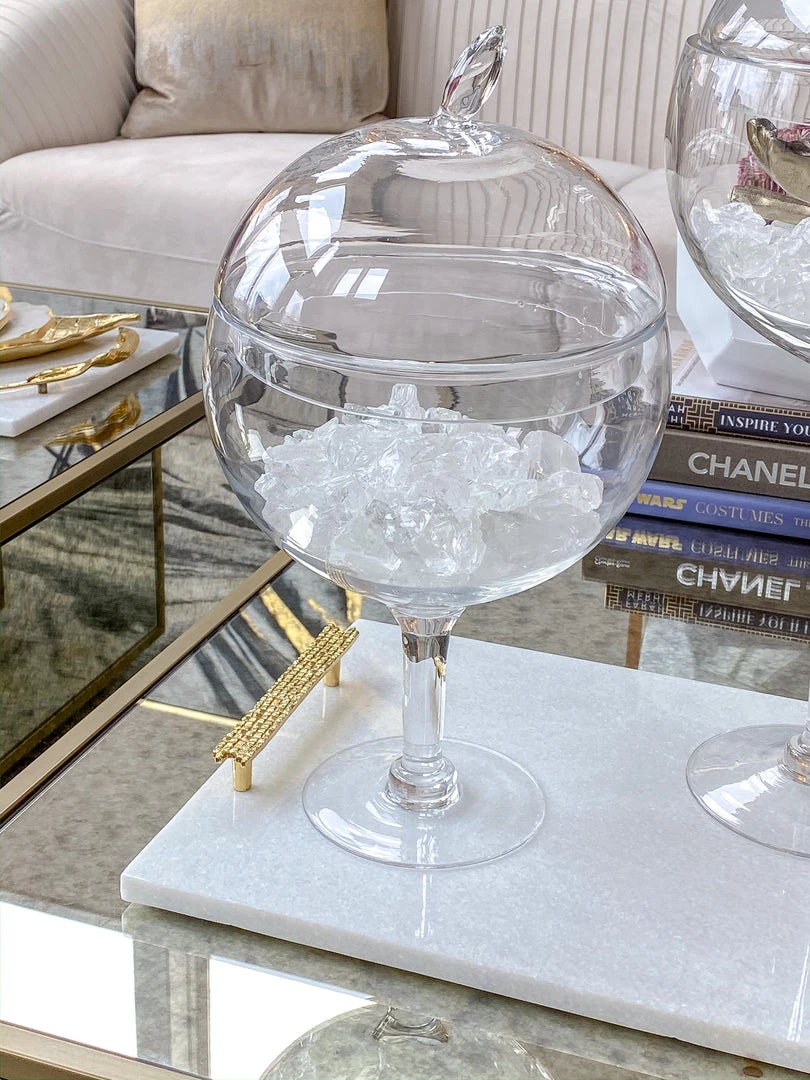 Inspire Me! Home Decor Glass Stem Jar (2 Sizes)