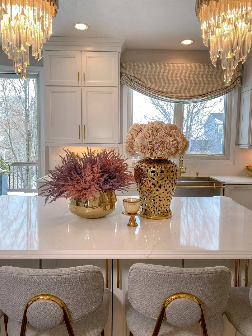 Inspire Me! Home Decor Gold Beaded Mini Cupcake Stand