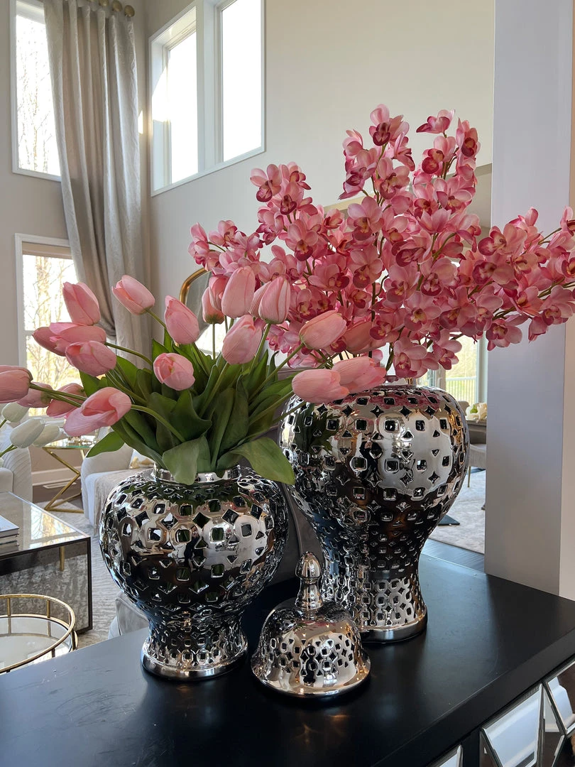 Inspire Me! Home Decor 27" Pink Real Touch Tulip Stem