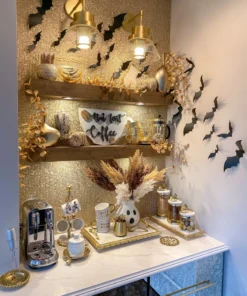 Inspire Me! Home Decor Ghost Ceramic Pitcher With Broom Spoon