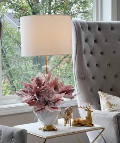 Inspire Me! Home Decor Gold Reindeer With Wreath