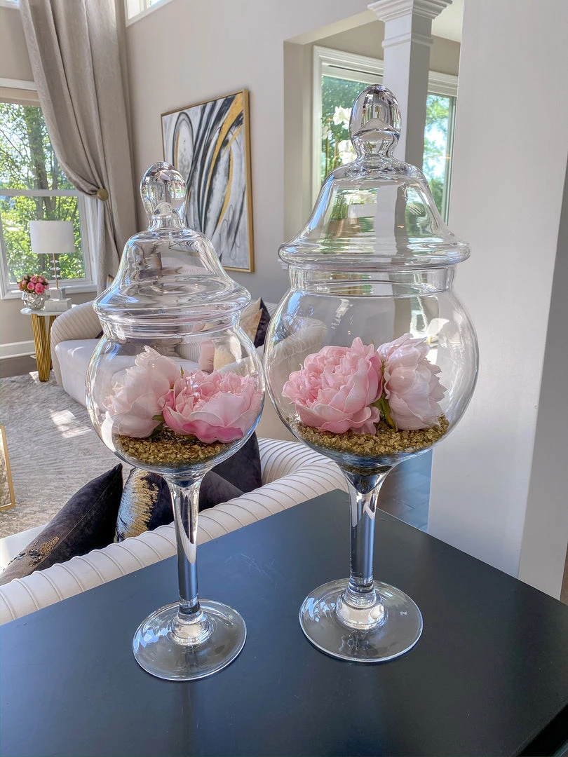 Inspire Me! Home Decor Glass Stem Jar Bundle Set BUNDLE DEALS