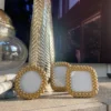 Inspire Me! Home Decor Gold Chain Braided Mini Picture Frame (3 Shapes)