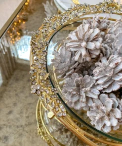 Inspire Me! Home Decor Jeweled Edge Bowl With Glass Insert (2 Colors)