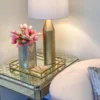 Inspire Me! Home Decor Large Gold Square Mirror Glass Tray
