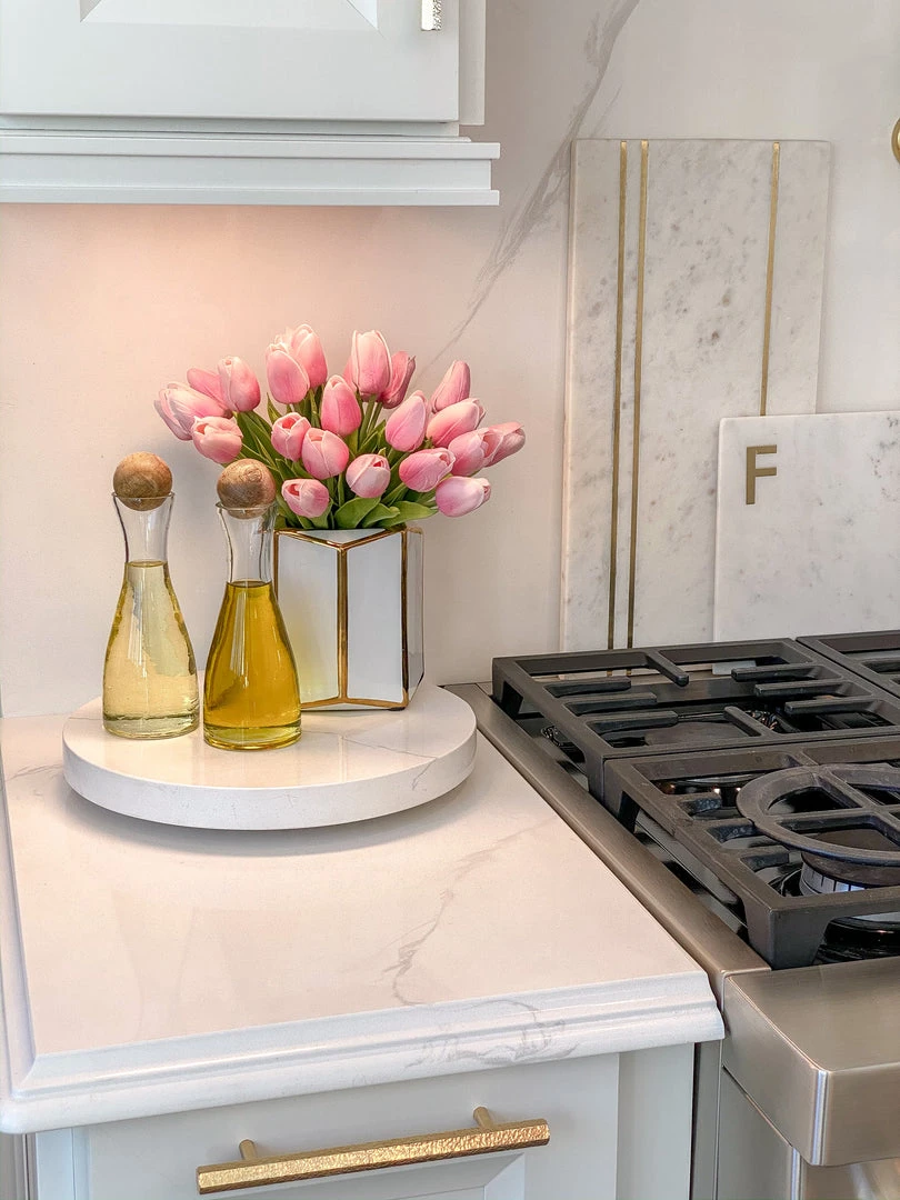 Inspire Me! Home Decor Glass Oil And Vinegar Dispensers With Wooden Stoppers (Set Of 2) KITCHEN