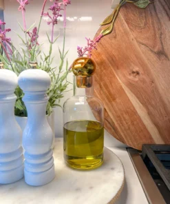 Inspire Me! Home Decor Decanter With Gold Round Top (2 Sizes)