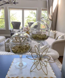 Inspire Me! Home Decor Glass Stem Jar (2 Sizes)