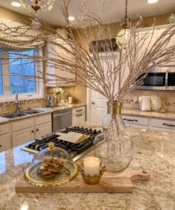 Inspire Me! Home Decor Gold Bordered Glass Cake Dome