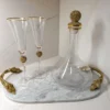 Inspire Me! Home Decor Gold Decanter With Crystal Stopper