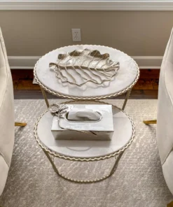 Inspire Me! Home Decor Silver Openwork Leaf Decor/Trivet