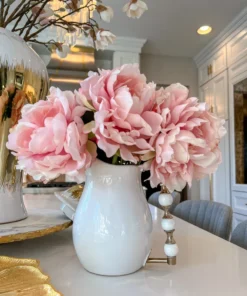 Inspire Me! Home Decor Pink Peony Stem