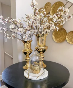 Inspire Me! Home Decor Detailed Stem Vase (2 Colors & 2 Sizes)