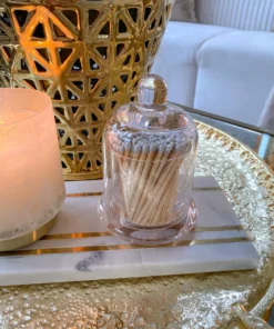 Inspire Me! Home Decor Glass Cloche With White Tip Matches