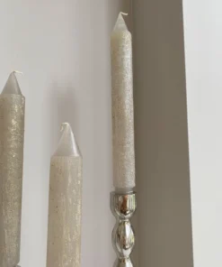 Inspire Me! Home Decor Set Of 4 Metallic Taper Candles (5 Colors)