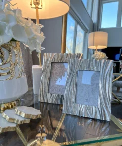 Inspire Me! Home Decor Silver Textured Picture Frame (2 Sizes)