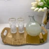 Inspire Me! Home Decor Gold Tray With Handles