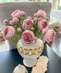 Inspire Me! Home Decor 23" Real Touch Triple Bloom Ranunculus (2 Colors)