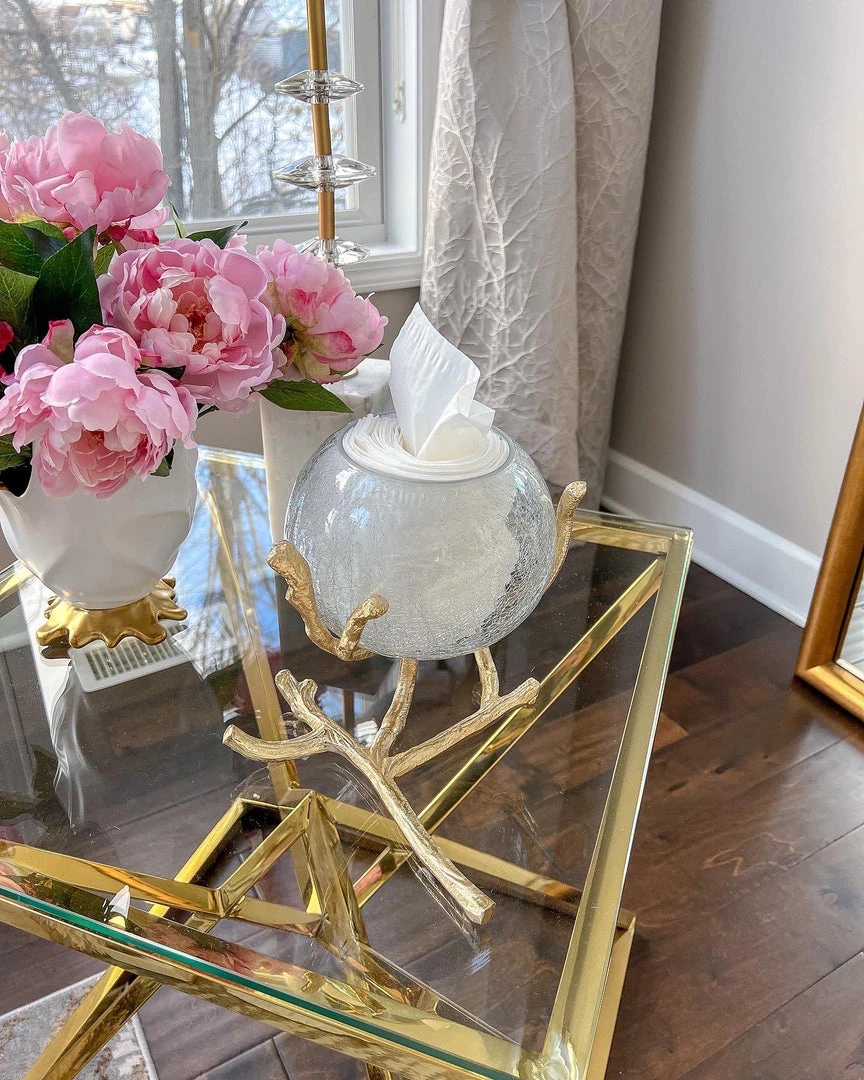 Inspire Me! Home Decor Large Branch Vase With Crackled Glass (2 Colors)