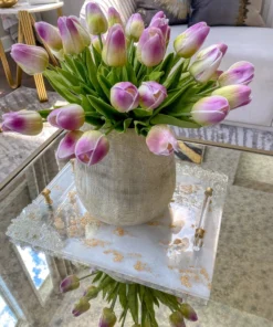 Inspire Me! Home Decor Shimmering Stone Resin Tray