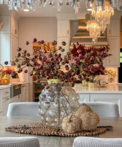 Inspire Me! Home Decor Seagrass Woven Leaf Placemat / Table Runner