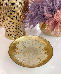 Inspire Me! Home Decor Gold Dipped Large Bowl