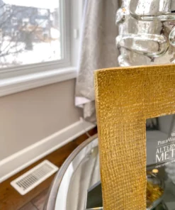 Inspire Me! Home Decor Textured Gold Metal Photo Frame