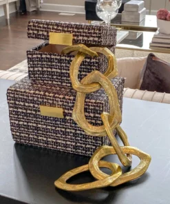 Inspire Me! Home Decor Black And White Decorative Boxes (Set Of 2)